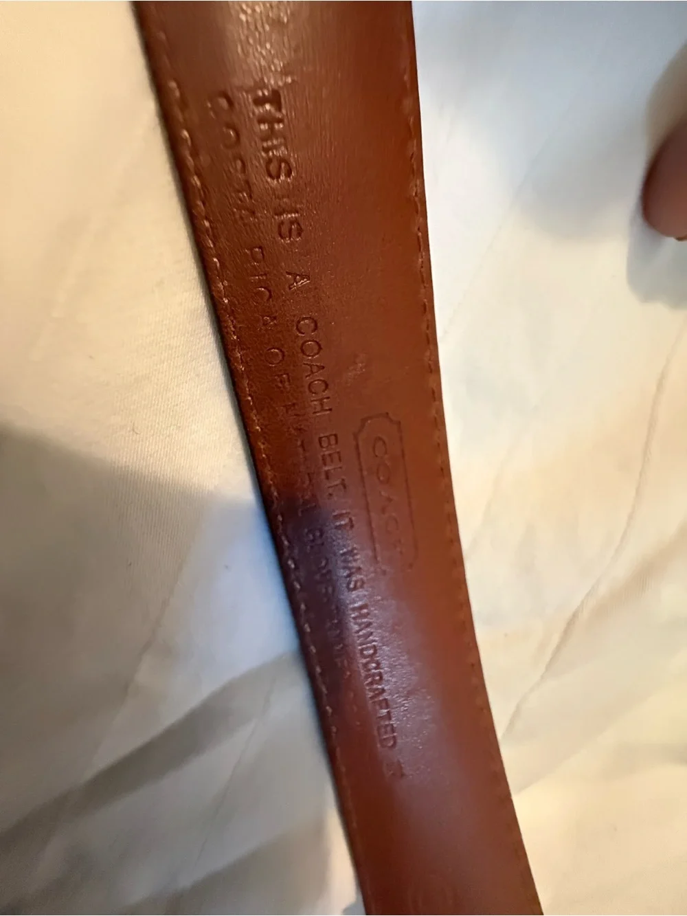 Authentic Coach Black Leather Belt with Silver Buckle Size Small
